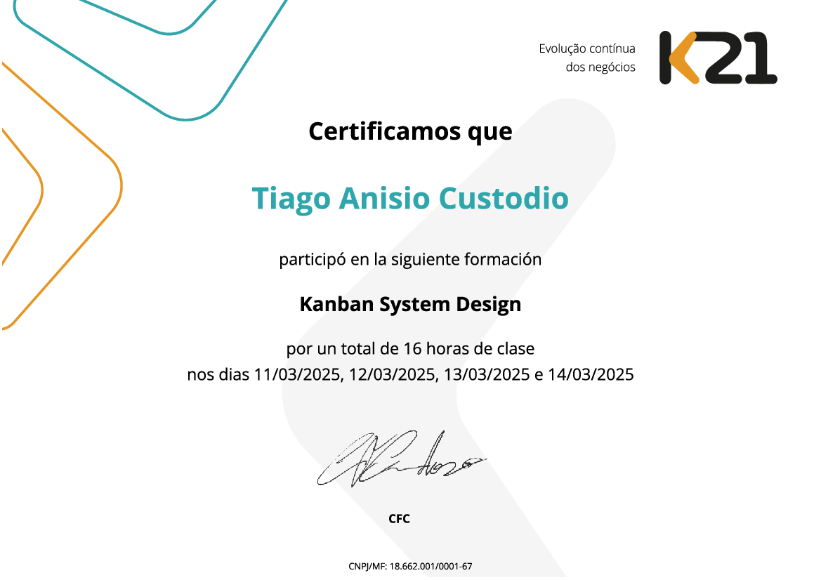 Certificado K21